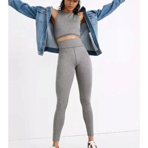 NWT Madewell MWL Form High-Rise 25" Leggings - NB878  - Grey - Size S
